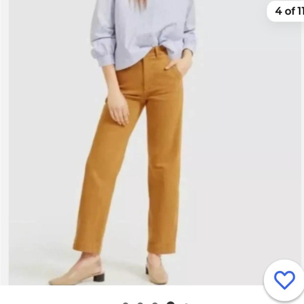 Everlane The Straight Leg Crop in Golden Brown Size 4